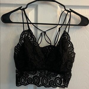 PINK by VS Lacey black bralette size L